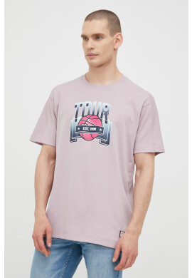 Jack & Jones Тениска в лилаво с принт - Pepit.bg