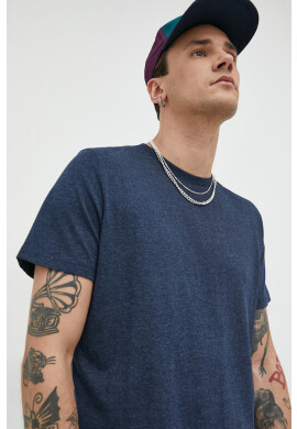 Jack & Jones Тениска JJEORGANIC в тъмносиньо с изчистен дизайн 12222887 - Pepit.bg