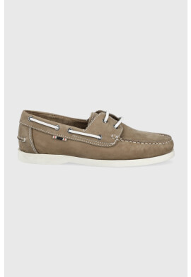 Jack & Jones Велурени мокасини Jfwsailor мъжки в сиво - Pepit.bg