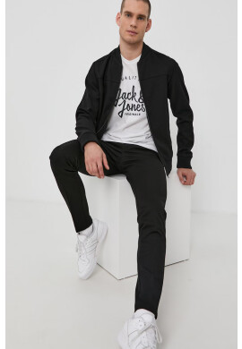 Jack & Jones Яке бомбър мъжко в черно с преходна изолация - Pepit.bg