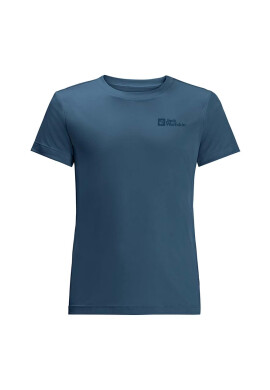Jack Wolfskin Детска тениска ACTIVE SOLID T K в тъмносиньо с изчистен дизайн - Pepit.bg