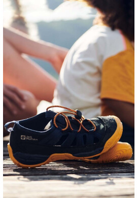 Jack Wolfskin Детски сандали VILI SANDAL K в оранжево - Pepit.bg