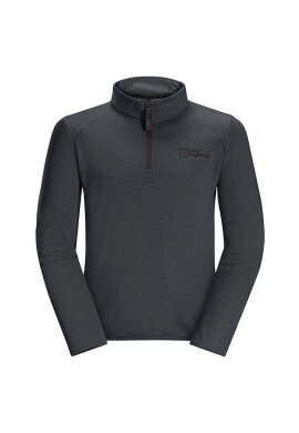 Jack Wolfskin Детски суичър в черно с изчистен дизайн - Pepit.bg