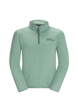 Jack Wolfskin Детски суичър в зелено с изчистен дизайн - Pepit.bg