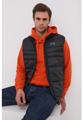 Jack Wolfskin Елек мъжки в черно с преходна изолация - Pepit.bg