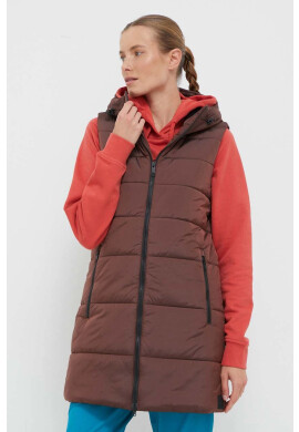 Jack Wolfskin Елек дамски в кафяво преходен модел - Pepit.bg
