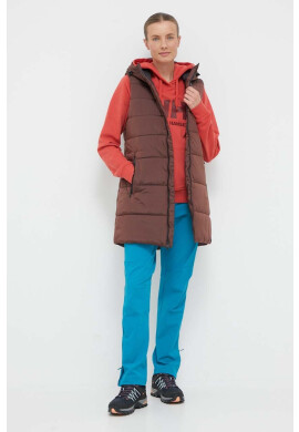 Jack Wolfskin Елек дамски в кафяво преходен модел - Pepit.bg