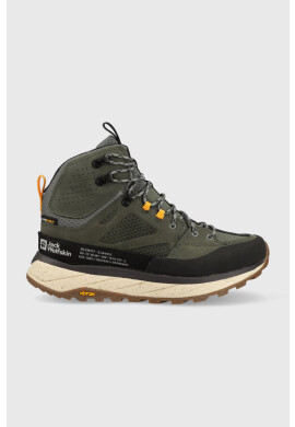 Jack Wolfskin Обувки Terraquest Texapore Mid в зелено - Pepit.bg