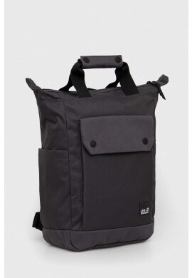 Jack Wolfskin Раница Cook Pack в сиво голям размер с изчистен дизайн - Pepit.bg