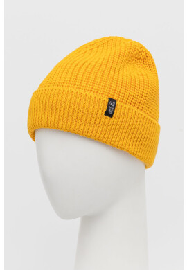 Jack Wolfskin Шапка в жълто от плътен трикотаж - Pepit.bg