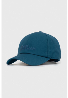 Jack Wolfskin Шапка с козирка в тюркоазено с апликация - Pepit.bg