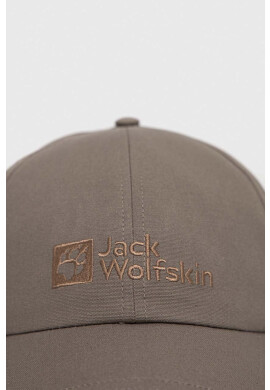 Jack Wolfskin Шапка с козирка в сиво с апликация - Pepit.bg