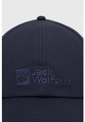 Jack Wolfskin Шапка с козирка в тъмносиньо с апликация - Pepit.bg