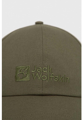 Jack Wolfskin Шапка с козирка в зелено с апликация - Pepit.bg