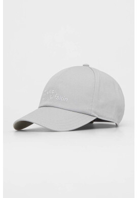 Jack Wolfskin Шапка с козирка в сиво с апликация - Pepit.bg