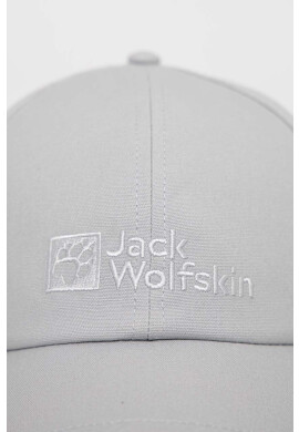 Jack Wolfskin Шапка с козирка в сиво с апликация - Pepit.bg