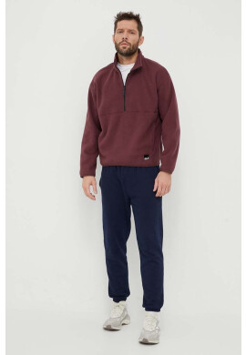 Jack Wolfskin Суичър в бордо с изчистен дизайн - Pepit.bg