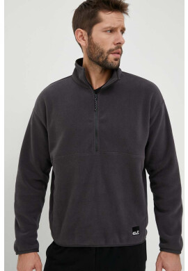 Jack Wolfskin Суичър в сиво с изчистен дизайн - Pepit.bg