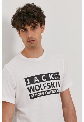 Jack Wolfskin Тениска в бежово с изчистен дизайн - Pepit.bg