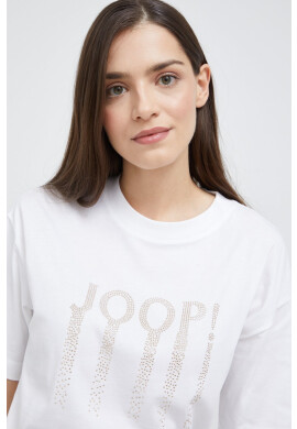 Joop! Памучна тениска в бяло - Pepit.bg