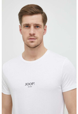 Joop! Памучна тениска в бяло с изчистен дизайн - Pepit.bg