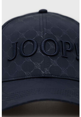 Joop! Шапка с козирка в тъмносиньо с апликация - Pepit.bg