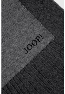 Joop! Вълнен шал в сиво с изчистен дизайн - Pepit.bg