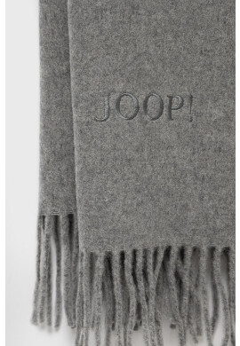 Joop! Вълнен шал в сиво с изчистен дизайн - Pepit.bg