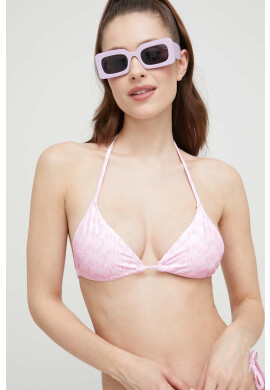 Juicy Couture Бански от две части в розово с леко подплатена чашка - Pepit.bg