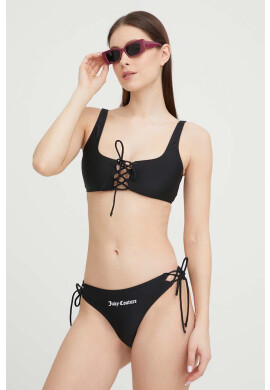 Juicy Couture Бански от две части в черно с мека чашка - Pepit.bg