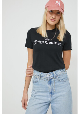 Juicy Couture Памучна тениска Crown - Pepit.bg