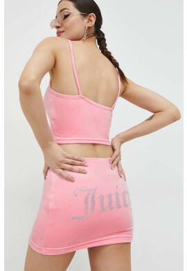 Juicy Couture Пола в розово къс модел с кройка тип молив - Pepit.bg