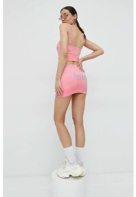 Juicy Couture Пола в розово къс модел с кройка тип молив - Pepit.bg