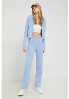 Juicy Couture Суичър в синьо с качулка с изчистен дизайн - Pepit.bg