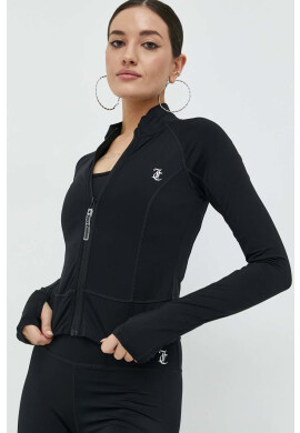 Juicy Couture Суичър Lara в черно с изчистен дизайн - Pepit.bg