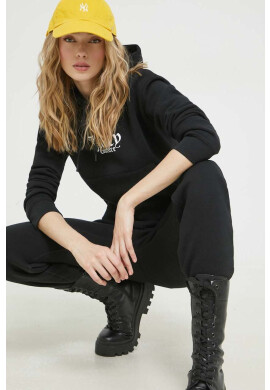 Juicy Couture Суичър Patricia в черно с качулка с принт - Pepit.bg