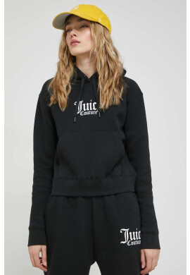 Juicy Couture Суичър Patricia в черно с качулка с принт - Pepit.bg