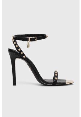 Just Cavalli Кожени сандали в черно 74RB3S20 - Pepit.bg
