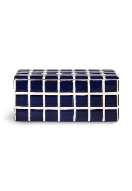 &k amsterdam Декоративна ваза Tile Blue - Pepit.bg