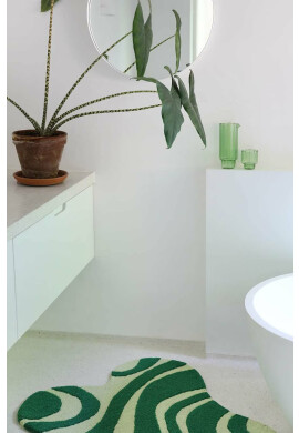 &k amsterdam Килимче Liquid Green - Pepit.bg