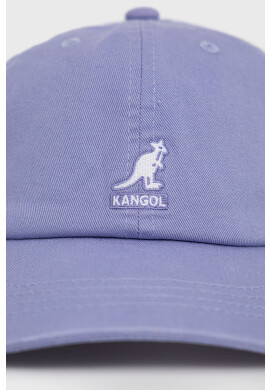 Kangol Памучна шапка в лилаво с изчистен дизайн - Pepit.bg