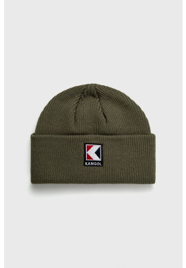 Kangol Шапка в зелено с фина плетка - Pepit.bg