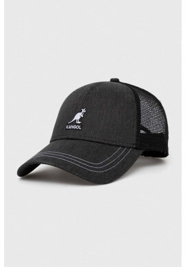 Kangol Шапка с козирка в черно с изчистен дизайн - Pepit.bg