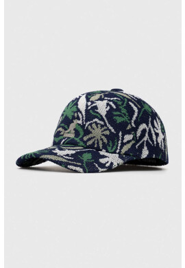 Kangol Шапка с козирка в тъмносиньо с десен - Pepit.bg