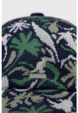 Kangol Шапка с козирка в тъмносиньо с десен - Pepit.bg