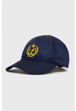 Kangol Шапка с козирка в тъмносиньо с апликация - Pepit.bg