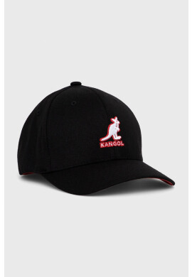 Kangol Шапка с вълна в тъмносиньо с апликация - Pepit.bg