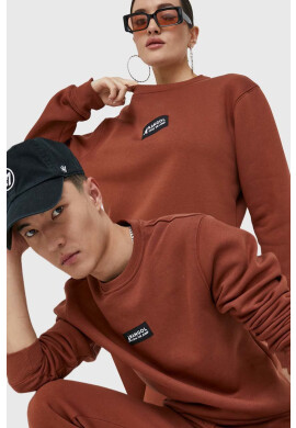 Kangol Суичър унисекс в кафяво с апликация - Pepit.bg