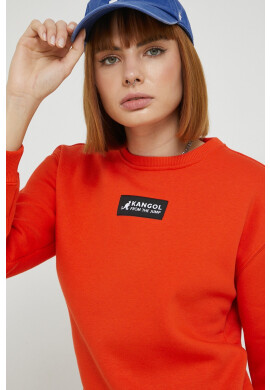 Kangol Суичър в оранжево с апликация - Pepit.bg