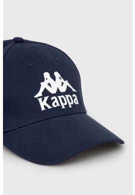 Kappa Памучна шапка в тъмносиньо с апликация - Pepit.bg